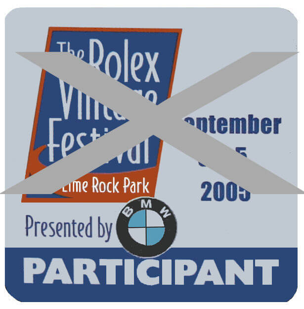 (image for) Monterey 2005 32nd Rolex Historic Chrysler Sticker